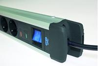 AS Schwabe 18360 Overspanningsveilige stekkerdoos Zwart, Zilver Randaarde stekker 1 stuk(s) - thumbnail