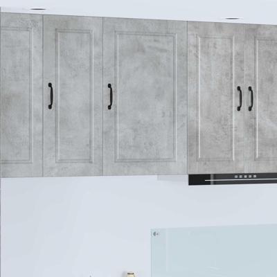 Keukenkast met plank Beton Grijs 50 x 31 x 80 cm Bewerkt hout