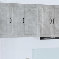 Keukenkast met plank Beton Grijs 50 x 31 x 80 cm Bewerkt hout - thumbnail
