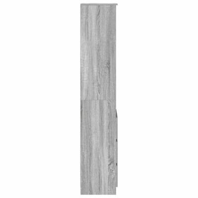 Hoge kast 37,5x35x180 cm spaanplaat grijs sonoma