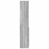 Hoge kast 37,5x35x180 cm spaanplaat grijs sonoma - thumbnail