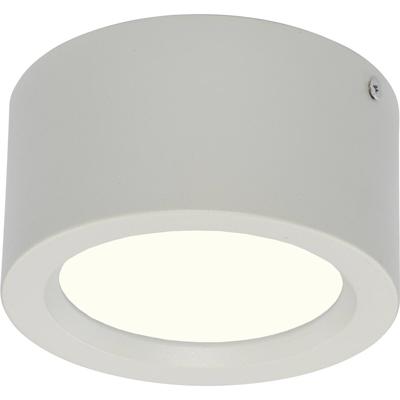 LED Downlight - Opbouw Rond Hoog 10W - Natuurlijk Wit 4200K - Mat Wit Aluminium - Ø140mm