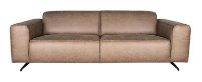 LABEL51 Bank Modena - Taupe - Microfiber - 3-Zits