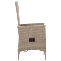 7-delige Tuinset poly rattan beige - thumbnail