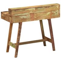 Bureau massief gerecycled hout - thumbnail