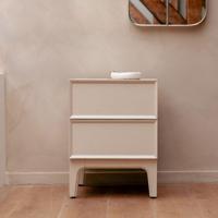 Zuiver Bijzettafel/Nachtkastje 'June' Eiken, Met 2 laden - thumbnail