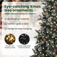 VidaXL Kunstkerstboom met 300 led groen 240 cm pvc en plastic en staal - thumbnail