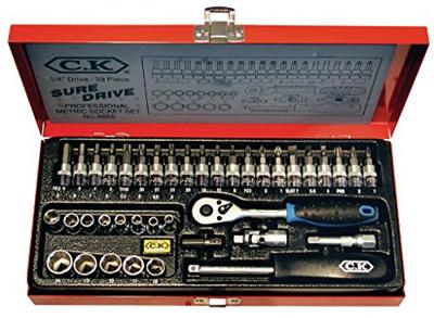 C.K T4655 Dopsleutelset Metrisch 1/4 (6.3 mm) 39-delig
