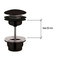 Afvoerplug Plieger Roma 2in1-Systeem 5/4'' Aansluiting Mat Zwart - thumbnail