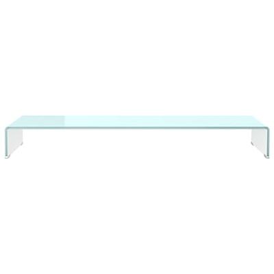 TV-meubel/monitorverhoger 110x30x13 cm glas groen