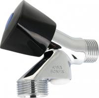 Enzo Wasmachinekraan met knop zwart+terugslag - 1400285 - thumbnail