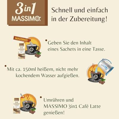 Massimo 3-in-1 cafe latte (16x 125gr)