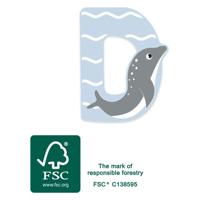 Small Foot - houten dieren kinderletter - d - thumbnail