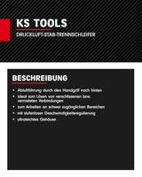 KS Tools 515.5475 3/8 perslucht-staaf-scheidingsslijper, 15.000omw/min. - thumbnail