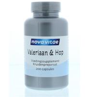 Nova Vitae Valeriaan & Hop Capsules 200st - thumbnail