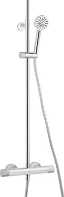 Ben Engraved Cross regendoucheset Ø25cm chroom