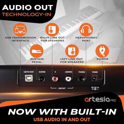 Artesia Pro Performer BK digitale piano