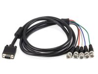Monoprice VGA HD-15 naar 5 BNC RGB-videokabel voor HDTV-monitorkabel - 6FT (zwart) - thumbnail
