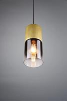 Trio HanglampRobin pendel hout met zwart - 310600154 - thumbnail
