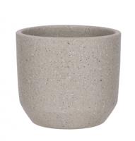 Mica Decorations Bloempot Quinn 18 Cm Keramiek Taupe - thumbnail