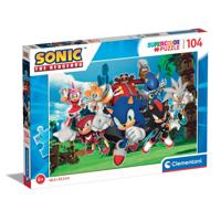 Clementoni legpuzzel sonic, 104st. - thumbnail