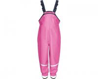 Playshoes regenbroek bretels fleece gevoerd Uni Fuchsia-116 - thumbnail