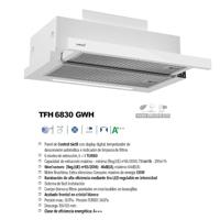 Conventionele Afzuigkap Cata TFH 6430 GWH 0210101 Wit - thumbnail