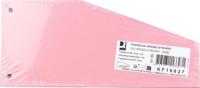 Q-CONNECT trapezium verdeelstroken, pak van 100 stuks, roze - thumbnail