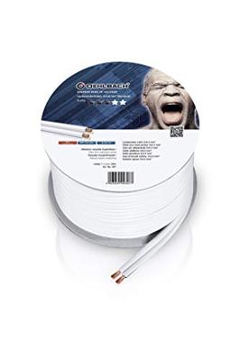 Oehlbach 306 Luidsprekerkabel 2 x 4 mm² Wit 10 m