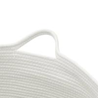 VidaXL Wasmand ø 55x36 cm katoen beige en wit - thumbnail