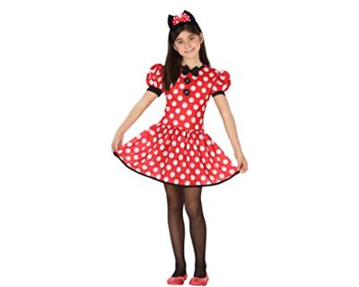 Kostuums voor Kinderen Minnie Mouse 26947 Rood Fantasie 5-6 Jaar (2 Onderdelen)