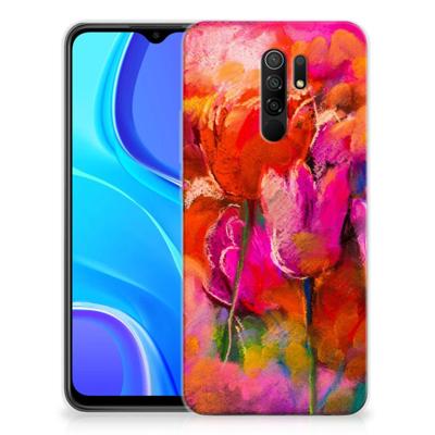 Smartphone hoesje Xiaomi Redmi 9 Tulips Smartphone hoesje Xiaomi Redmi 9 Tulips