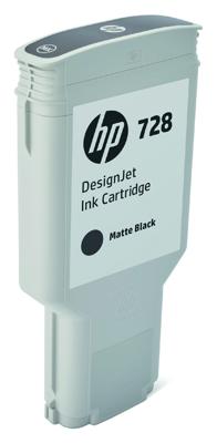HP Inktcartridge 728 Origineel Matzwart 300 ml F9J68A 1 stuk(s)