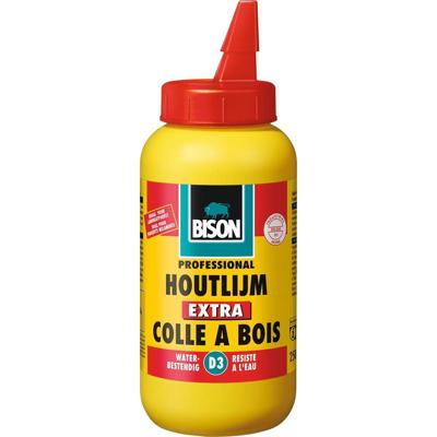 Bison houtlijm Extra, wit, flacon van 250 gram Bison houtlijm Extra, wit, flacon van 250 gram