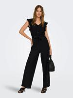 Only Onlelisa S/l V-neck Jumpsuit Jrs 15320004 Jumpsuit 4988225 Black Bloom - thumbnail