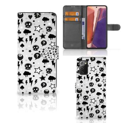 Telefoonhoesje met Naam Samsung Galaxy Note 20 Silver Punk Telefoonhoesje met Naam Samsung Galaxy Note 20 Silver Punk