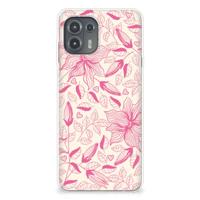 Motorola Edge 20 Lite | TPU Case | Pink Flowers - thumbnail