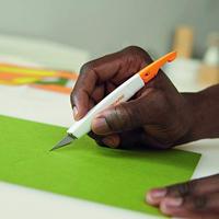 Precisiemes fiskars medium duty 12 mesbladen wit - thumbnail