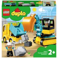 LEGO DUPLO Constructie 10931 Vrachtwagen en graaflaadmachine - thumbnail