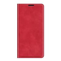 Casecentive Magnetische Leren Wallet iPhone 14 Plus rood - thumbnail