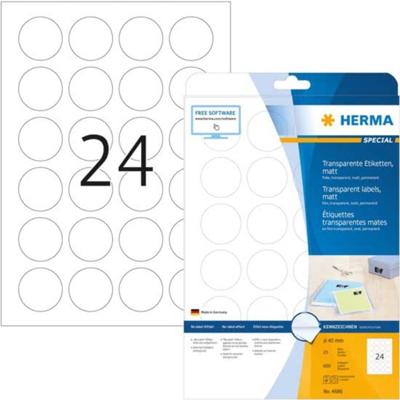 HERMA 4686 printeretiket Transparant Zelfklevend printerlabel HERMA 4686 printeretiket Transparant Zelfklevend printerlabel