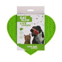 Eat Slow Live Longer Lick Mat Lovely Green - thumbnail