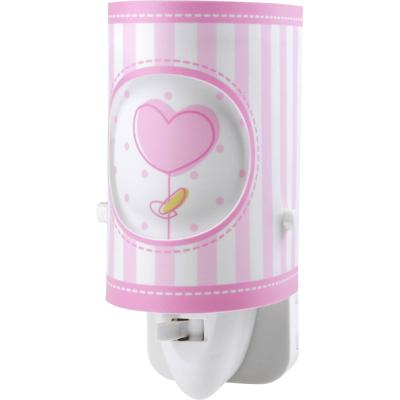 Dalber nachtlamp Sweet Light 13 cm roze