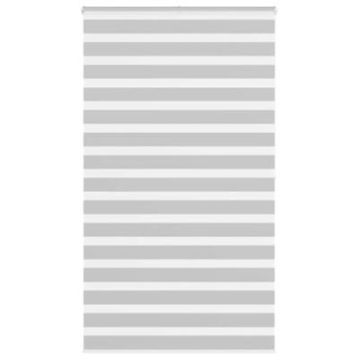VidaXL Zebra rolgordijn 125x200 cm stofbreedte 120,9 cm lichtgrijs VidaXL Zebra rolgordijn 125x200 cm stofbreedte 120,9 cm lichtgrijs