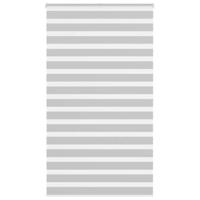 VidaXL Zebra rolgordijn 125x200 cm stofbreedte 120,9 cm lichtgrijs - thumbnail