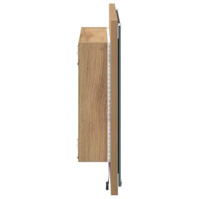 LED Badkamer Spiegel met spiegel Artisan Eiken 40 x 37 x 8.5 cm