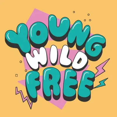 HomeBound tegeltje keramiek young wild and free 10.5x10.5cm