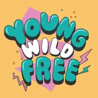 HomeBound tegeltje keramiek young wild and free 10.5x10.5cm - thumbnail