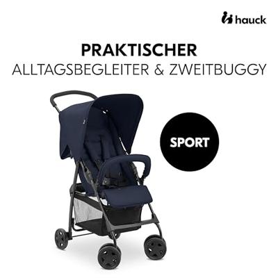 HAUCK - Passeggino - SPORT - Pieghevole e reclinabile - Capottina parasole - 4 ruote - Beige HAUCK - Passeggino - SPORT - Pieghevole e reclinabile - Capottina parasole - 4 ruote - Beige