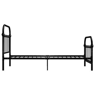 Bedframe metaal zwart 100x200 cm Bedframe metaal zwart 100x200 cm
